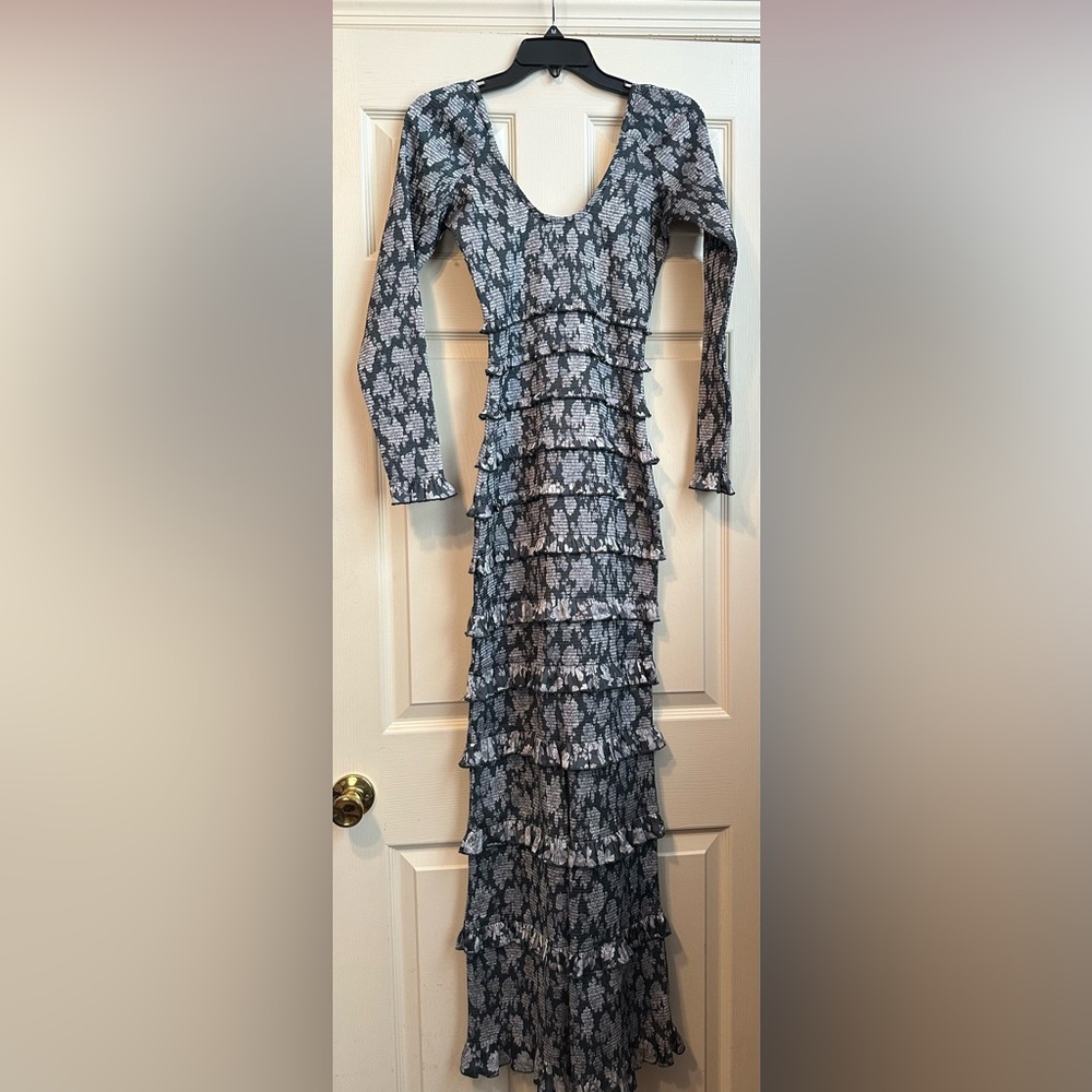 V. Chapman Lanie Ruffle Maxi Dress - Picture 5 of 6